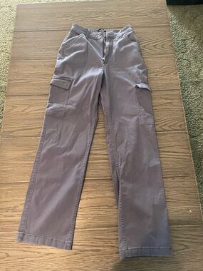 Hollister Unisex Cargo Pants - Light Purple-Greyish blue